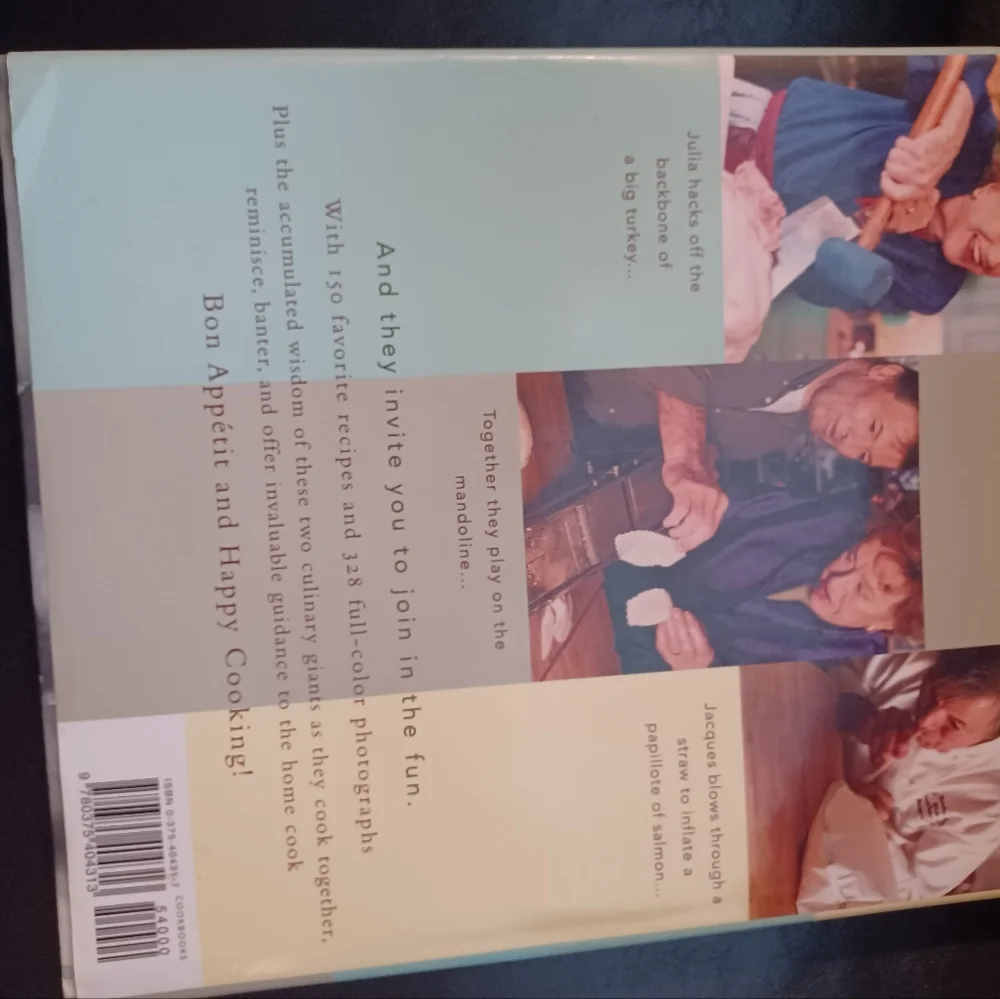 Julia Child  and Jacques Pepin Cookbook, Cooking at Home